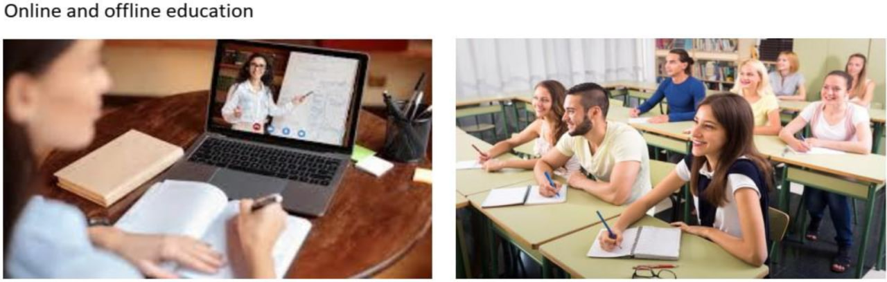 Online and offline education comparison